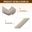 Car Second Row Interior Roof Safety Handle Roof Pull Handle Beige 4