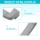 Car Second Row Interior Roof Safety Handle Roof Pull Handle Grey 4