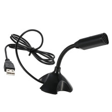 USB-Desktop-Mikrofon 360 verstellbarer Ständer für PC & Mac, Schwarz
