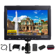 Feelworld FW759 7 Inch Camera Field Monitor Video Monitor 1280 * 800 Replacement for Canon Nilkon Sony DSLR Camera Camcorder
