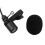 Mini Clip-On USB-Mikrofon 3,5 mm Professionelles Ansteckmikrofon mit Windschutz 2