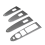 For R Car Inner Door Window Switch Panel Trim Cover LHD 3