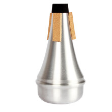 High Quality Trumpet Straight Mute Sourdine Aluminum Alloy Silver Color