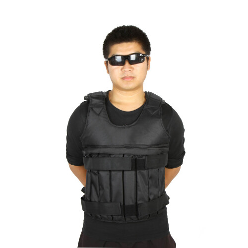 Max Loading 20kg Adjustable Weighted Vest Weight Jacket Exercise Boxing Training Waistcoat Invisible Weightloading Sand Clothing (Empty) 2