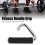 Fitness Handle Grip Silver C Shaped Universal Rubber Wrapped Training Pull Bar for Gym 9