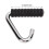 Fitness Handle Grip Silver C Shaped Universal Rubber Wrapped Training Pull Bar for Gym 5