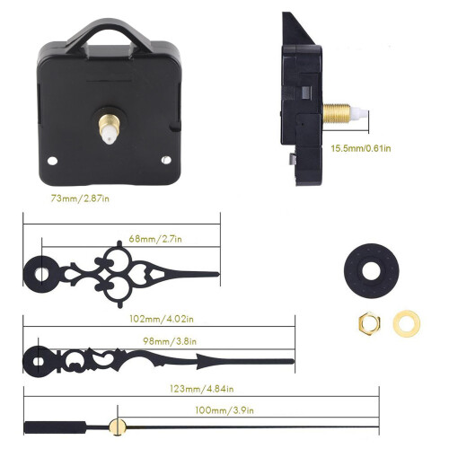 High Torque Quartz Clock Replacement Movement DIY Clock Movement Kits for Clock Repair Replacement 1