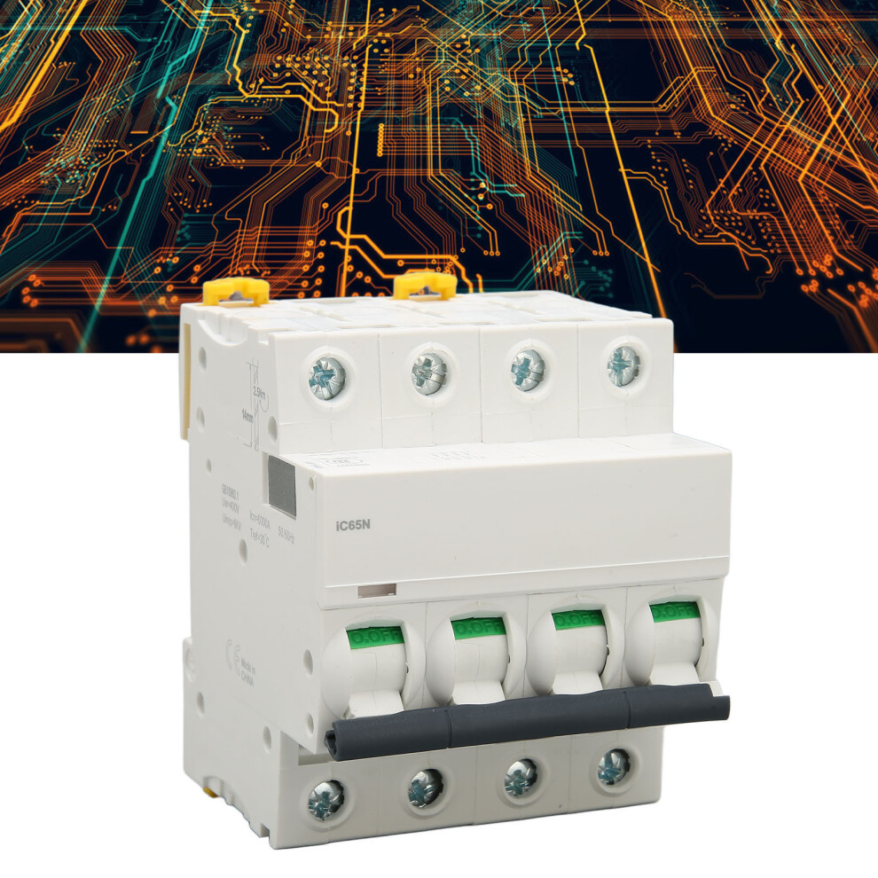 Miniature Circuit Breaker Pa66 Flame Retardant Housing 4P Automatic Circuit Breaker For Commercial Building Ac 400V 40A 5001324500226
