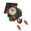 Cuckoo Clock Tree House Wall Clock Art Vintage Decoration for Home 3