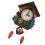 Cuckoo Clock Tree House Wall Clock Art Vintage Decoration for Home 12