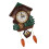 Cuckoo Clock Tree House Wall Clock Art Vintage Decoration for Home 9
