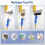 1m Extendable Paint Brush Roller Handle Adjustable 160° Angle Extension Pole for Wall Ceiling Painting Multi-Angle Painting Tool 5