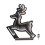 Samuel Alexander 60cm LED Infinity Ice White Leaping Reindeer Christmas Decoration 6