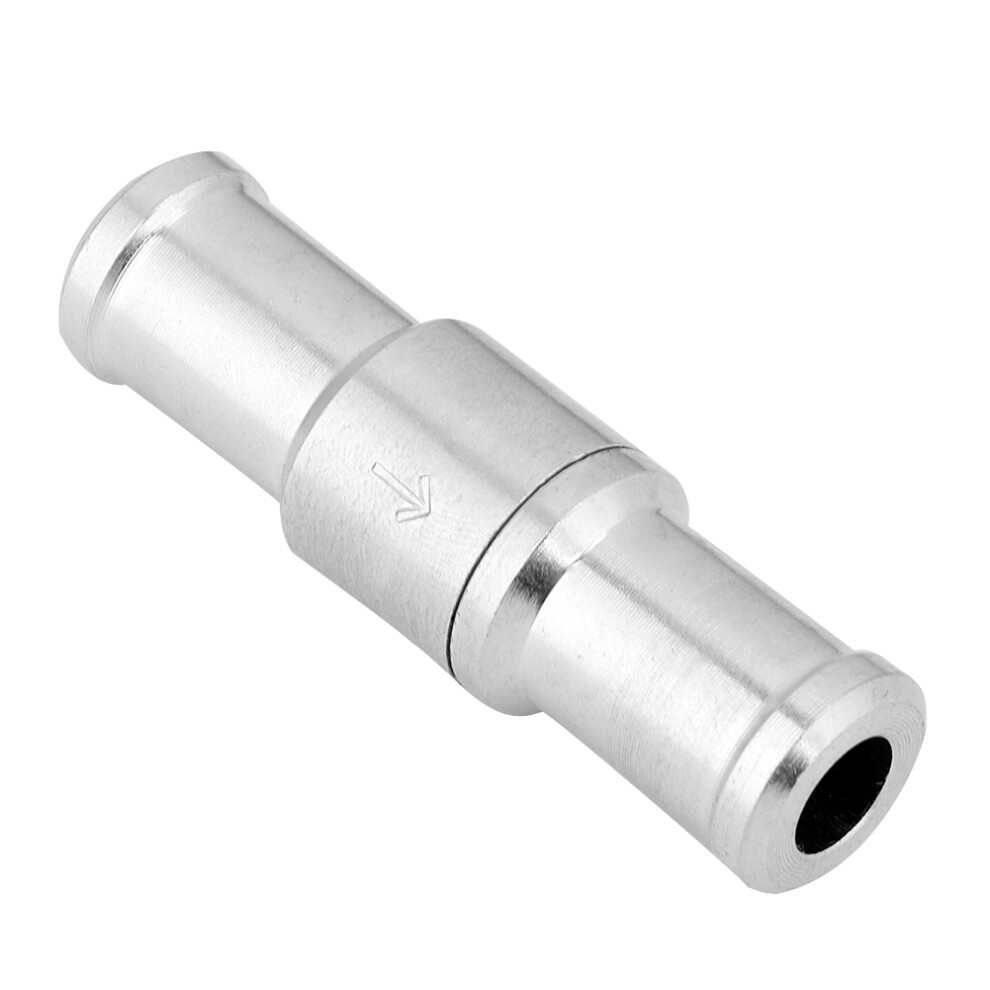 Step Aluminium Inline Straight Check Valve Fuel Diesel Gas Liquid Air One Way Non Return (12Mm) 3051324504863