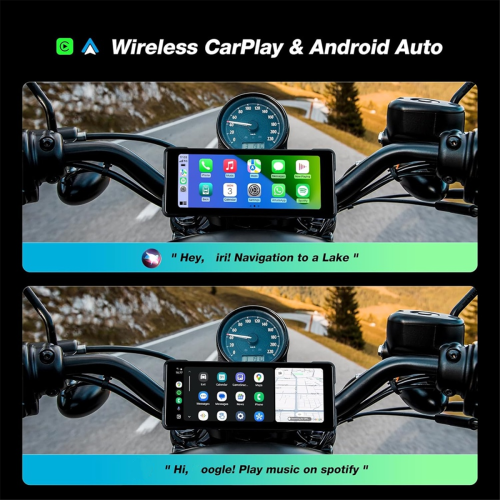 DVR portatile per moto da 6,86 pollici con Carplay wireless 2