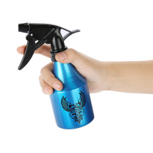 Professional Aluminum Tattoo Spray Bottle Green Algae Tattoo Cleaning Squirt Spray(Blue)