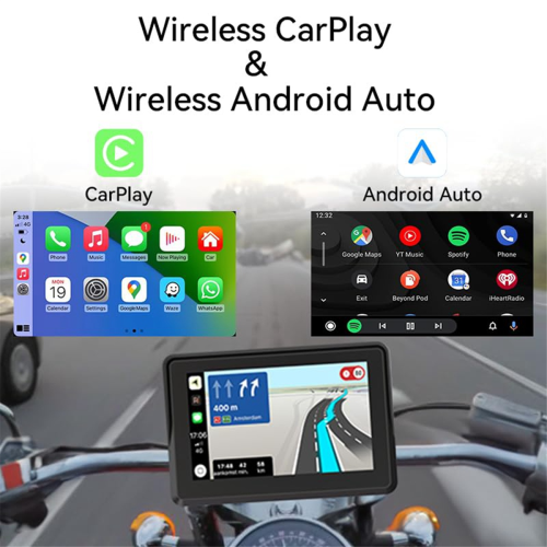 Touchscreen GPS Carplay per moto, CarPlay wireless e Android 2