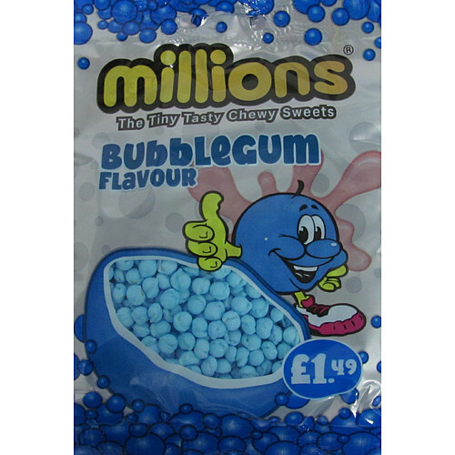 Millions Bubblegum Bag 110g (Pack of 12)