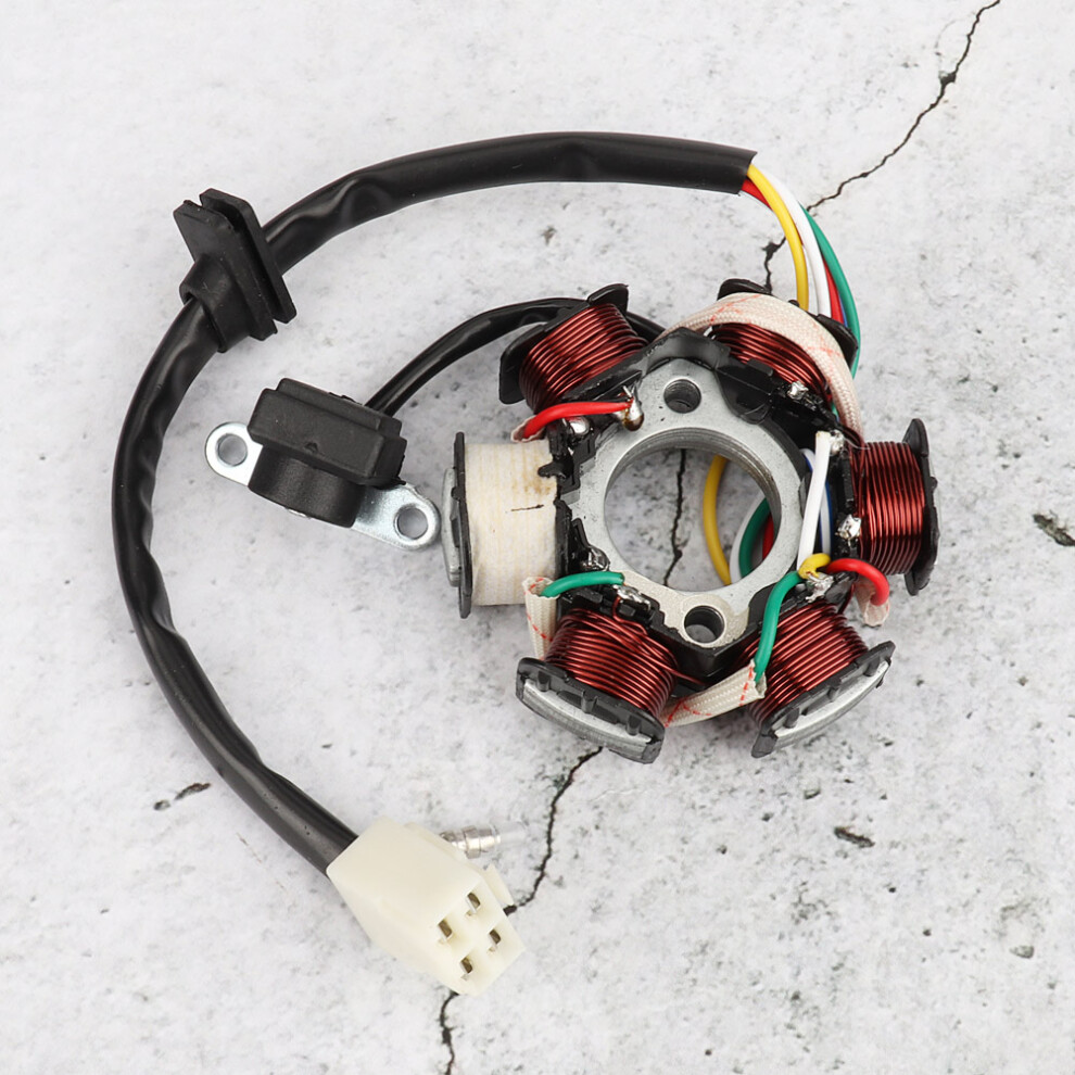 6-Coil 5-Wire Magneto Stator Coil Fit For 50Cc 70Cc 90Cc 110Cc 125Cc Atv Go Kart 4351324506331