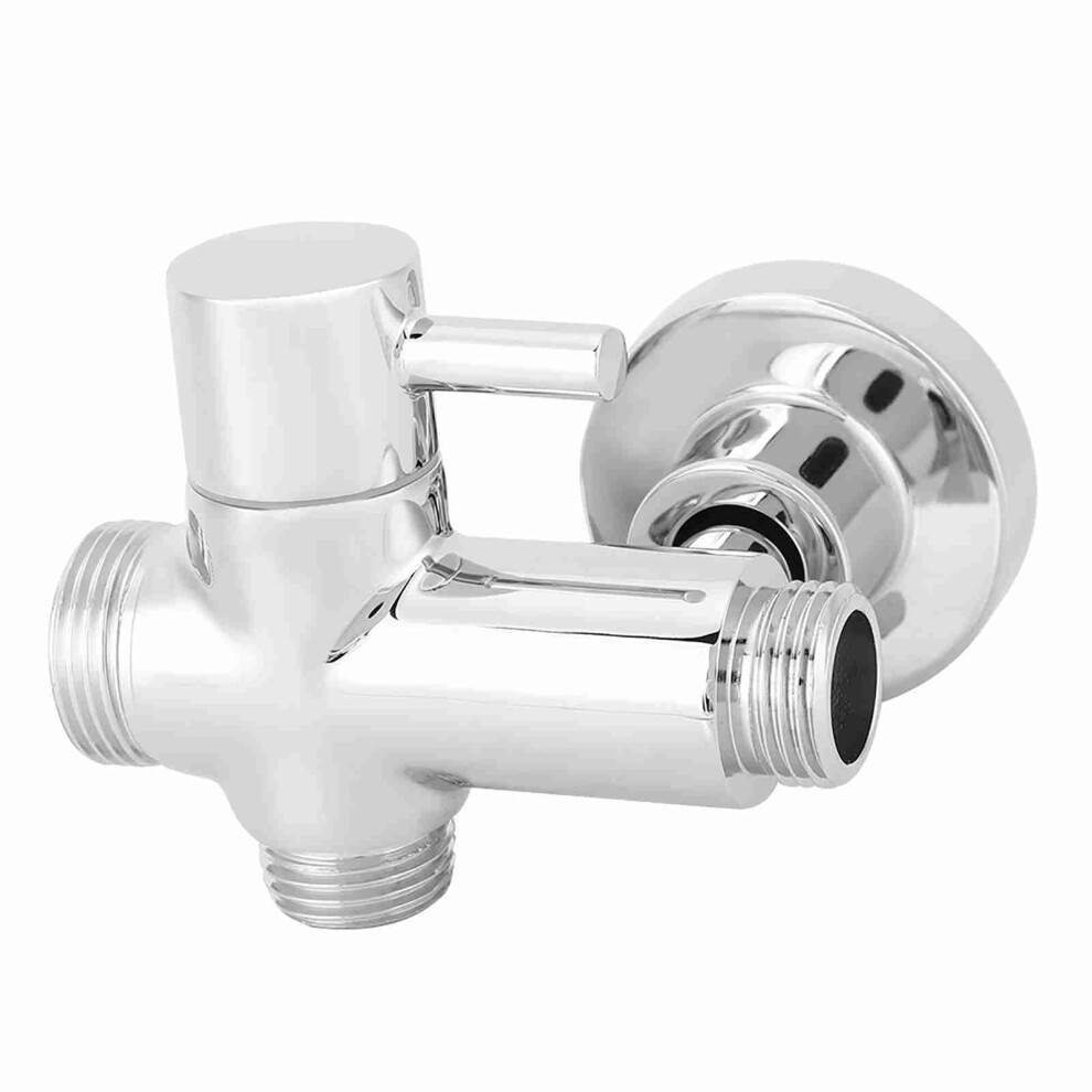 G1/2" Wall Mounted Round Copper Bathroom Shower Diverter Separator With Base Accessories 3241324506374