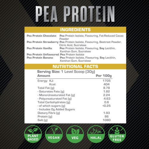 XCelerate Nutrition Pea Protein 2kg Strawberry 2