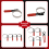 5PCS Standard Ölfilter Swivel Wrench Set Einstellbare Ölfilter Werkzeug 6