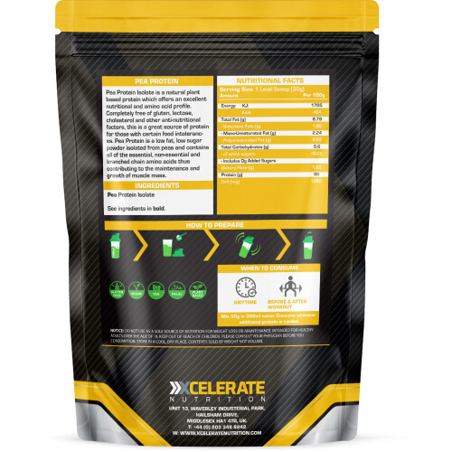 XCelerate Nutrition Pea Protein 2kg Unflavoured 2