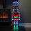 Samuel Alexander 74cm Infinity Light up Christmas Nutcracker Decoration with Multi-Coloured LEDs on Metal Base 1