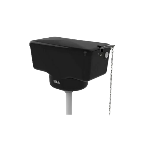 Thomas Dudley Tri-Well High Level Cistern Black