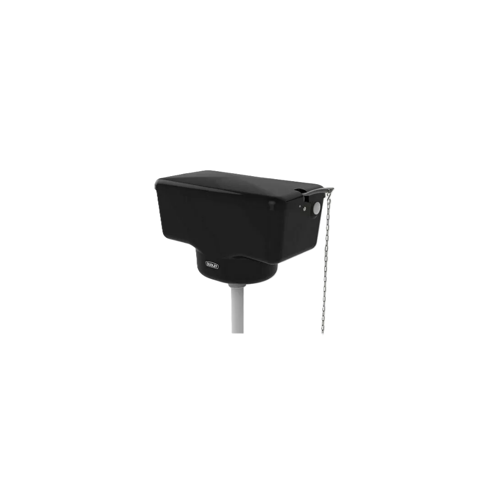 Taps2traps Thomas Dudley Tri-Well High Level Cistern Black