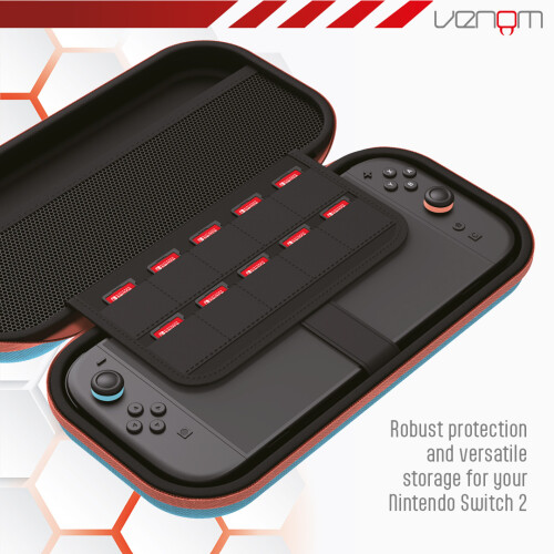 Venom Nintendo Switch 2 Neon Carry Case 2