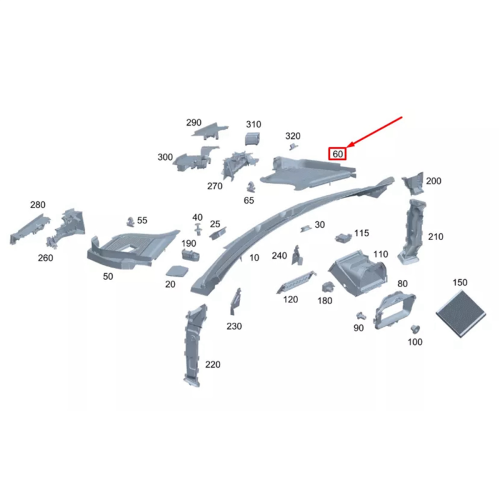 1 paio di coperture per parabrezza anteriore per auto per GLE350 3.5L 2021 1