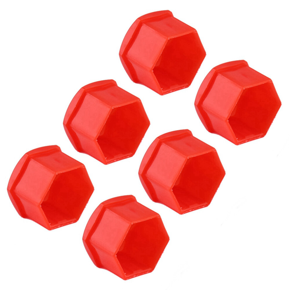 20Pcs 21Mm Nut Car Wheel Auto Hub Screw Protection Anti Theft Cover Cap Red 9491324508272