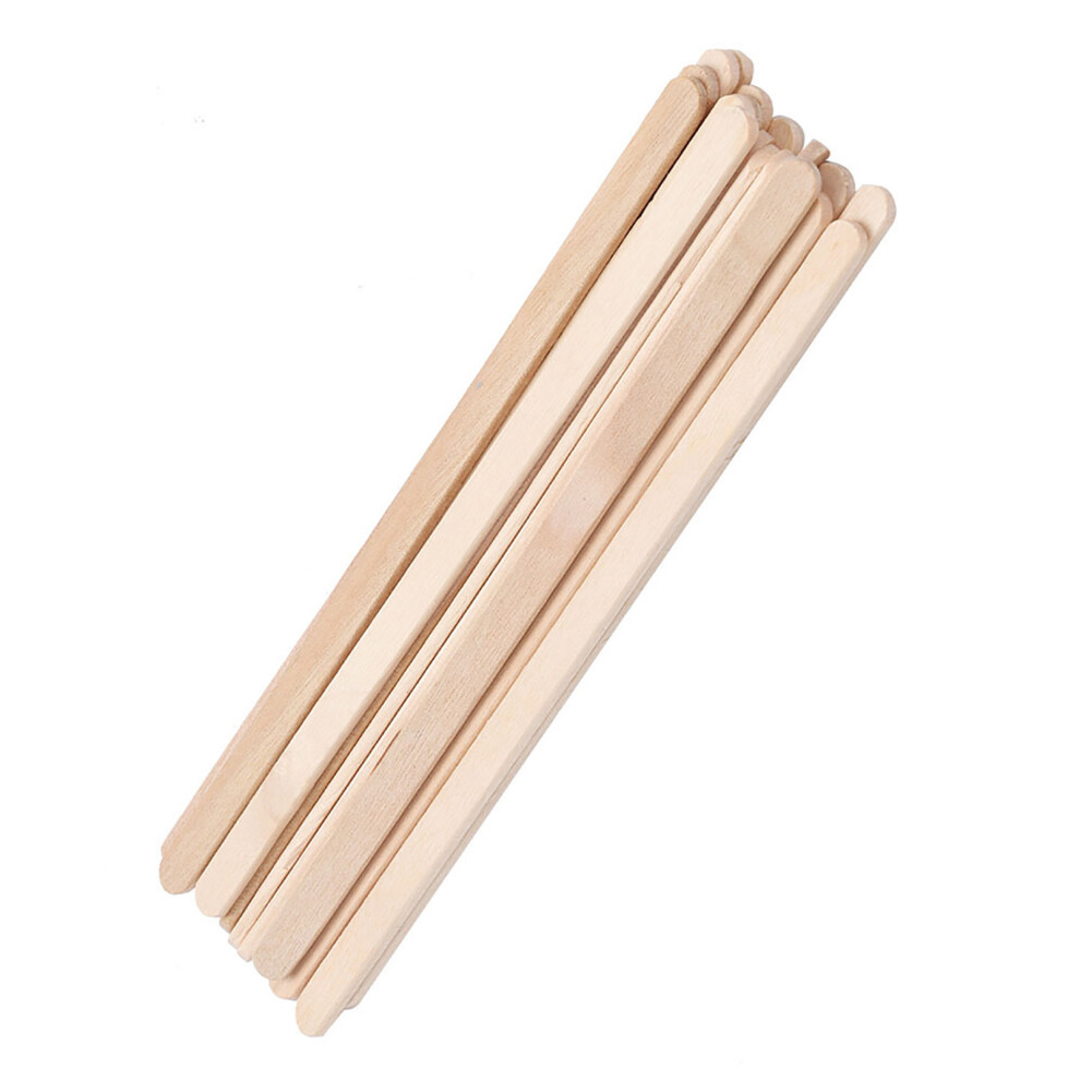 100Pcs/Bag Disposable Wooden Depilatory Wax Applicator Stick Spatula Hair Removal Tools