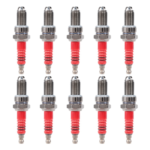 10 Pcs 3-Electrode Spark Plug D8TC for 125Cc 150Cc 200Cc 250Cc