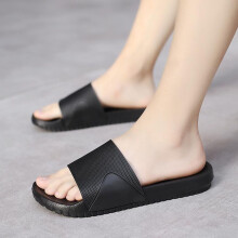 (black, 43) Summer Men Slippers Indoor Home Slides Bathroom Shoes Breathable Outdoor Sandals Clogs Beach Slippers Flip Flops For Male 38-49