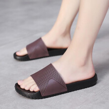 (brown, 41) Summer Men Slippers Indoor Home Slides Bathroom Shoes Breathable Outdoor Sandals Clogs Beach Slippers Flip Flops For Male 38-49