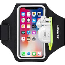 Armband Phone, Running with Earbuds Bag Sports Phone Armband HAISSKY