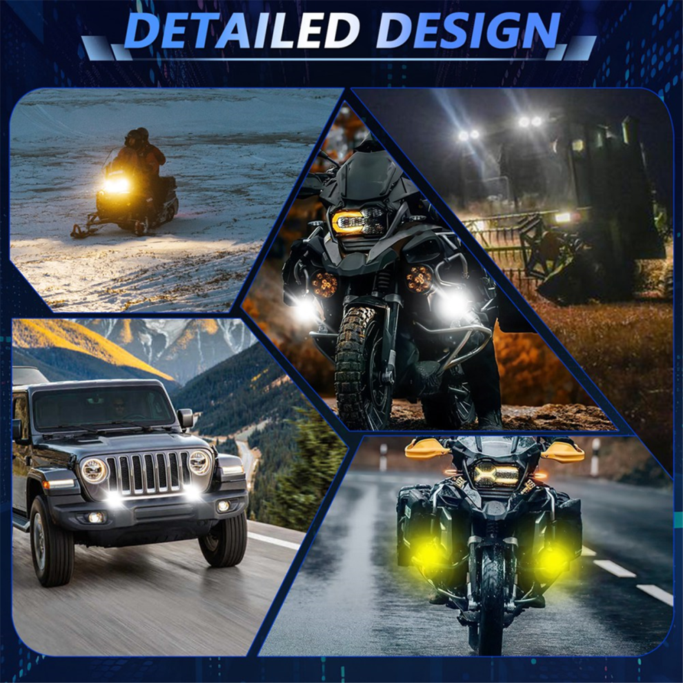Motorcycle Led Pods Auxiliary Driving Fog S Led Spot Light 4851271897525