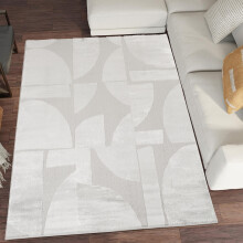 (Silver, 120 x 170 CM) New Large Rugs Living Room Modern Lunar Abstract Runner Rug