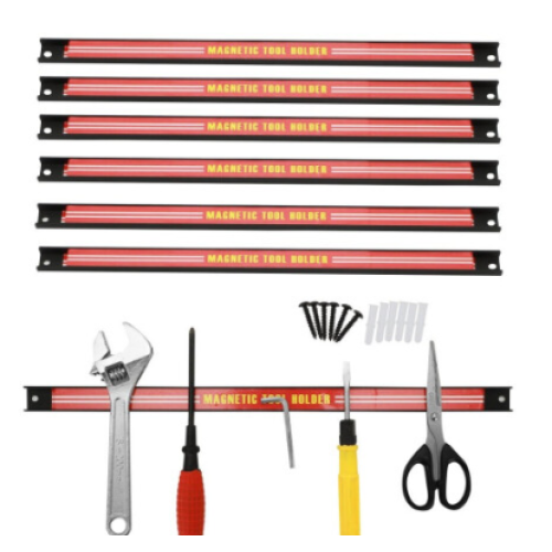 6x18" Heavy Duty Magnetic Tool Rack  Garage Wall Storage 1