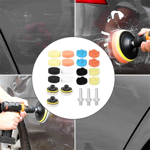 25er-Pack 3-Zoll-PolierpadsCompound mit M10-Bohradapter