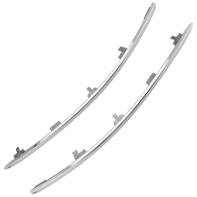 Für A6 Auto Frontstoßstange Gesichtsleiste Trim Chrom Paar (links + rechts)