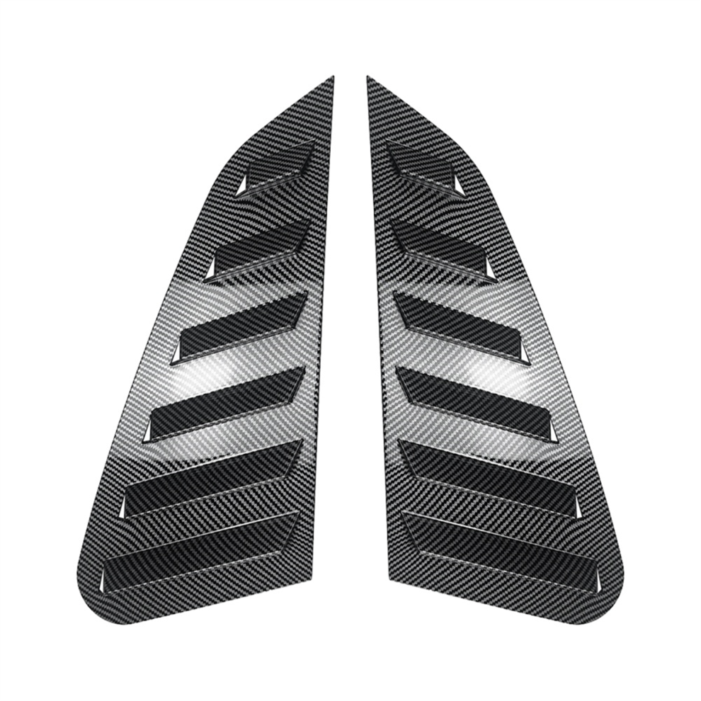 Car Rear Triangular Window Louvers Shutters For Carbon Fiber 4851271804790