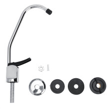 G1/4in Universal Kitchen Press Type Copper Alloy Gooseneck Sink Faucet Tap Household