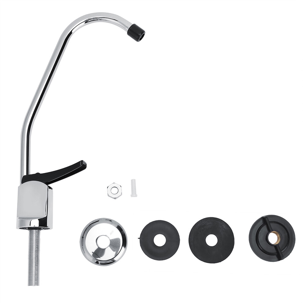 G1/4In Universal Kitchen Press Type Copper Alloy Gooseneck Sink Faucet Tap Household 6901324511538