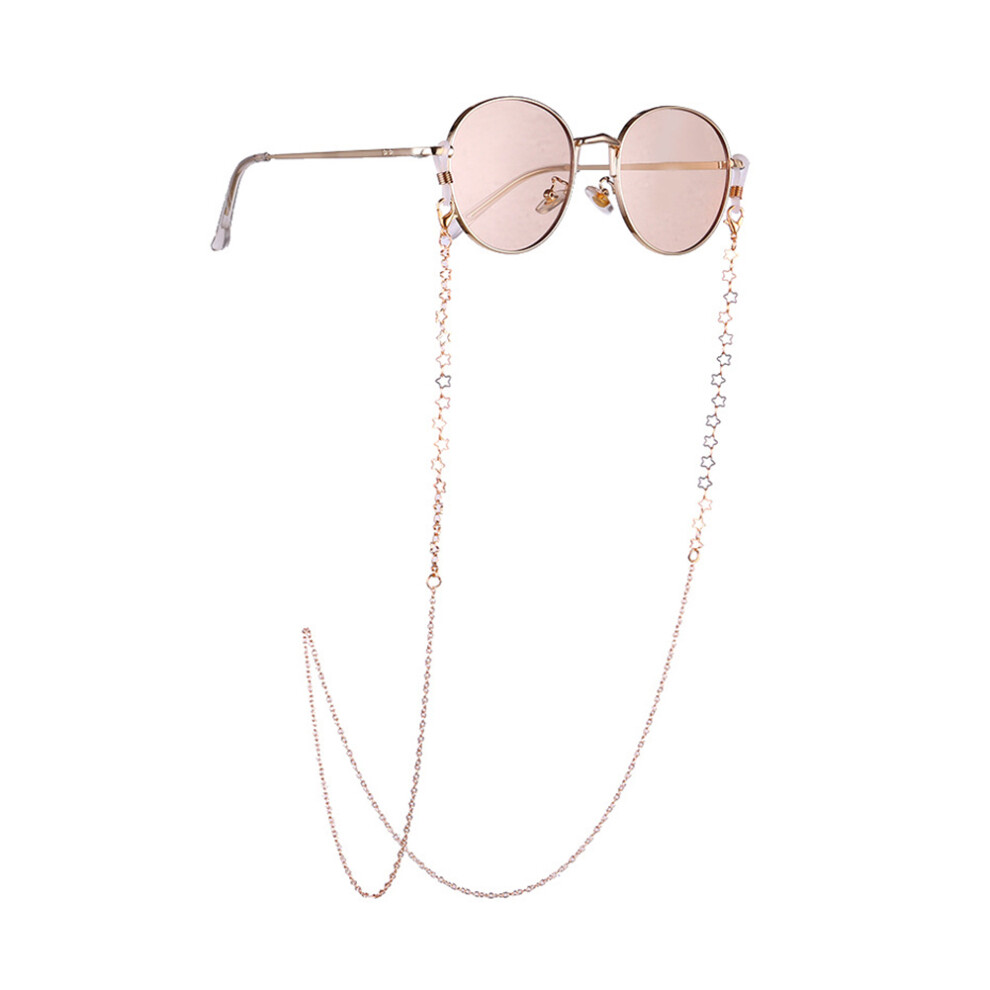Fashionable Simple Eyeglasses Cord Star Alloy Anti-Slip Strap Rope Glasses Chain Decoration