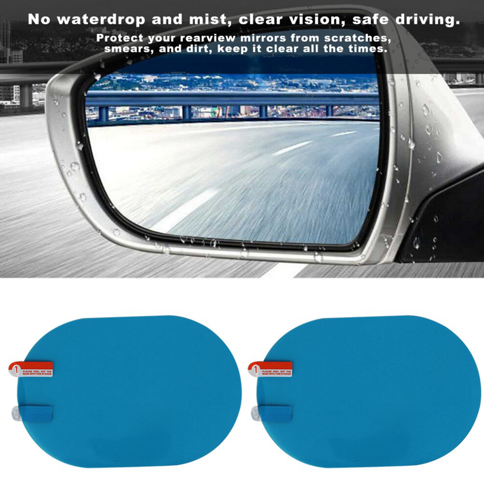 100X150mm Car Rearview Mirror Rainproof Sticker Anti Fog Protective Film Rain Shield 7891324514150
