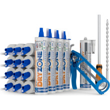 Dryzone Damp Proofing Cream 310ml - DPC Injection Kit: 24m Coverage (9" wall) - BBA Approved Rising Damp Treatment