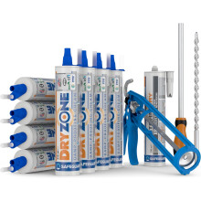 Dryzone Damp Proofing Cream 310ml - DPC Injection Kit: 12m Coverage (9" wall) - BBA Approved Rising Damp Treatment